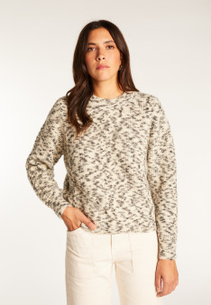 Pull col rond en laine mohair - Vanessa