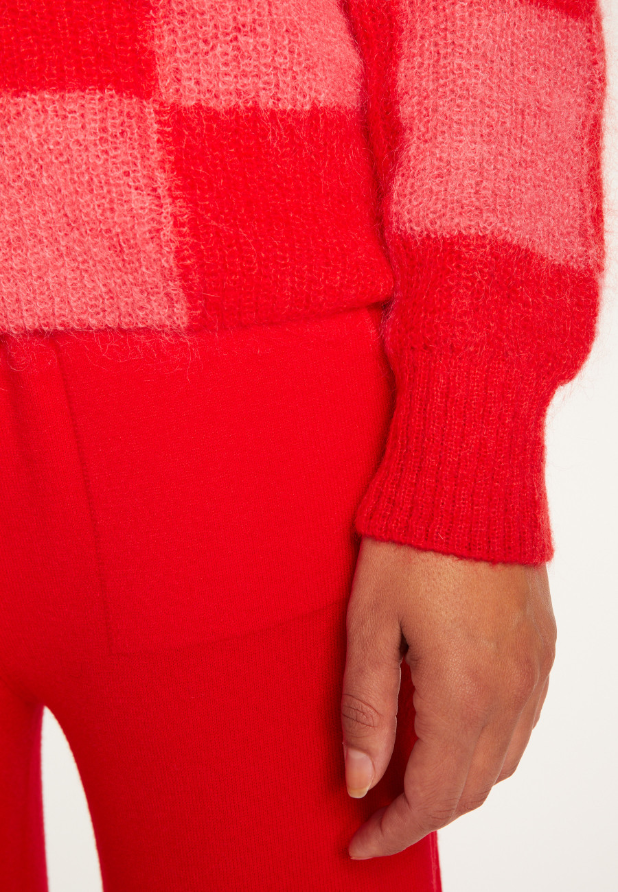 Pull ample col rond en mohair - Rozana