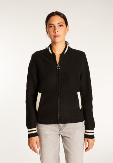 Zipped wool and cashmere jacket - Rabia