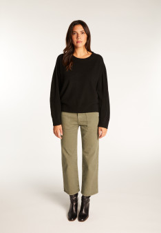 Round neck sweater in merino wool - Rosalie