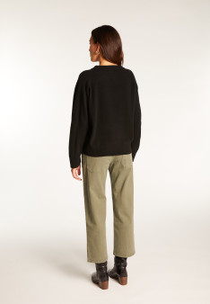 Round neck sweater in merino wool - Rosalie