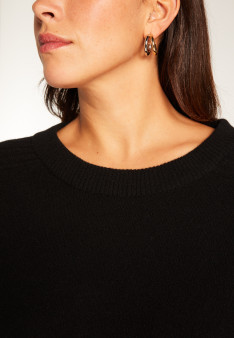 Round neck sweater in merino wool - Rosalie