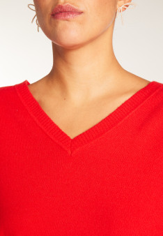 V-neck sweater in merino wool - Robine