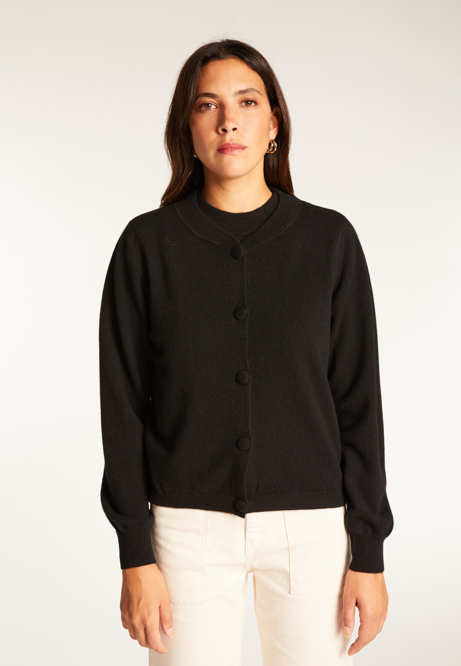 Buttoned cashmere cardigan - Aura