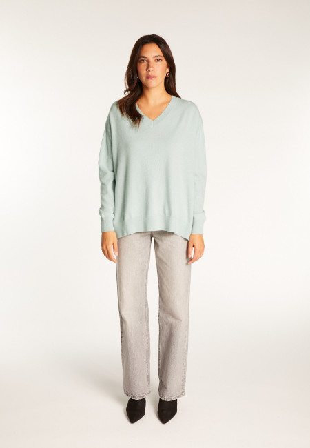 Cashmere slit sweater - Alienor