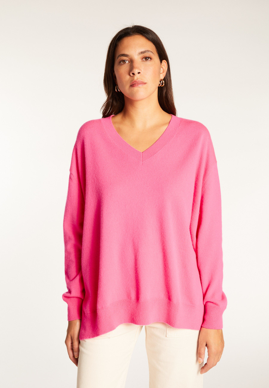 Cashmere slit sweater - Alienor