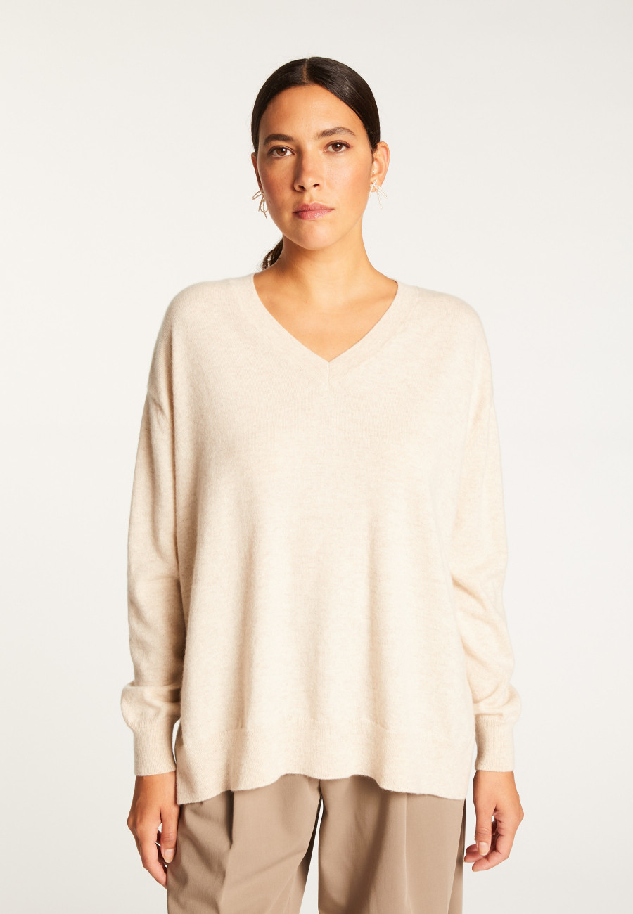 Cashmere slit sweater - Alienor