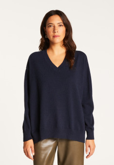 Cashmere slit sweater - Alienor