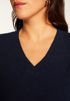 Cashmere slit sweater - Alienor