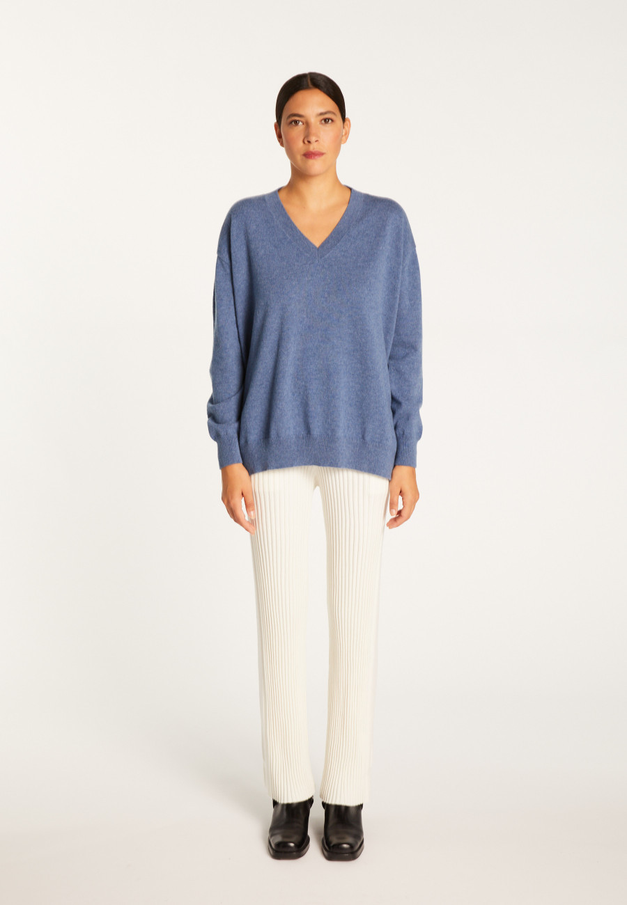 Cashmere slit sweater - Alienor