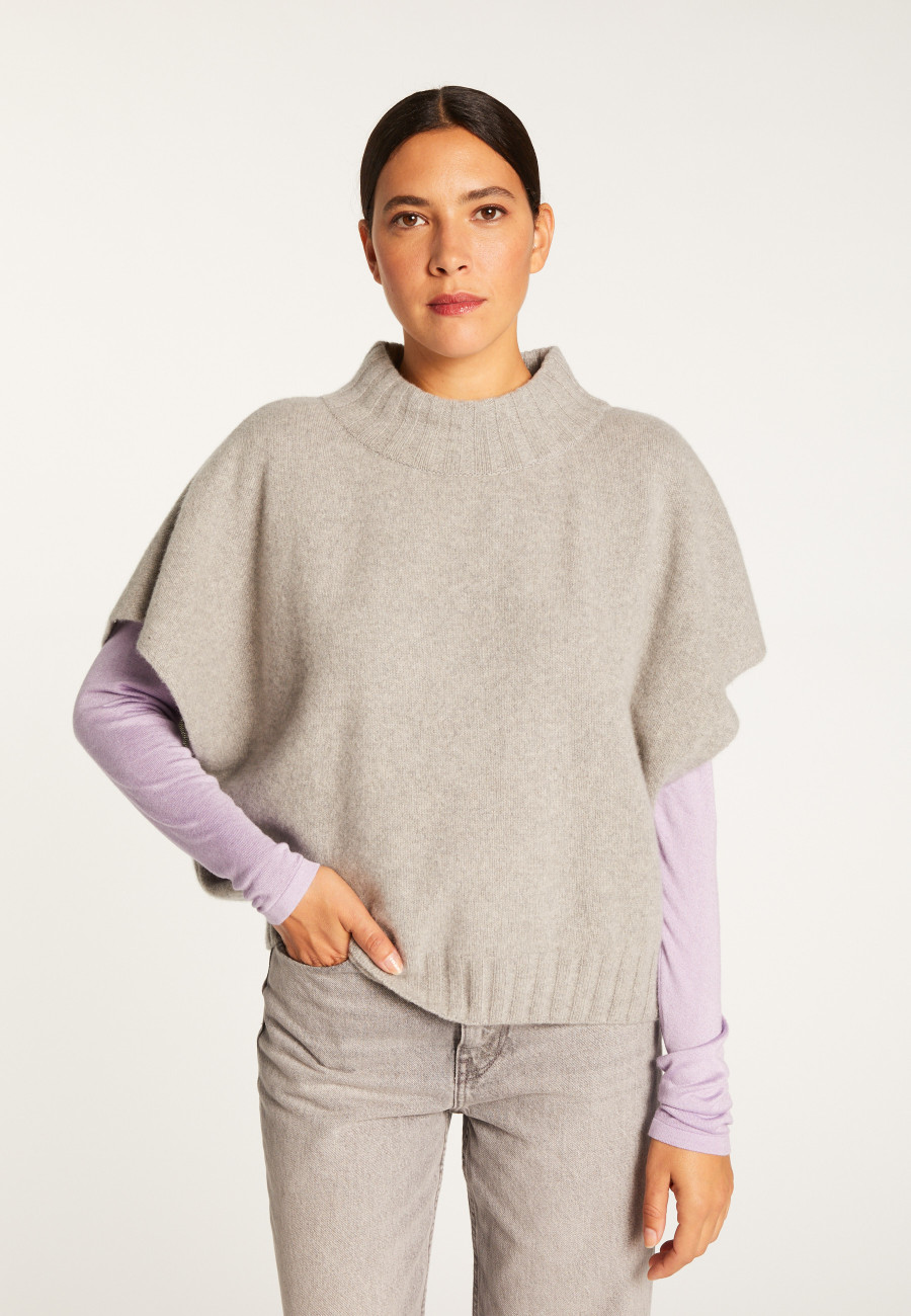 Loose-fit short-sleeved cashmere sweater - Virginia