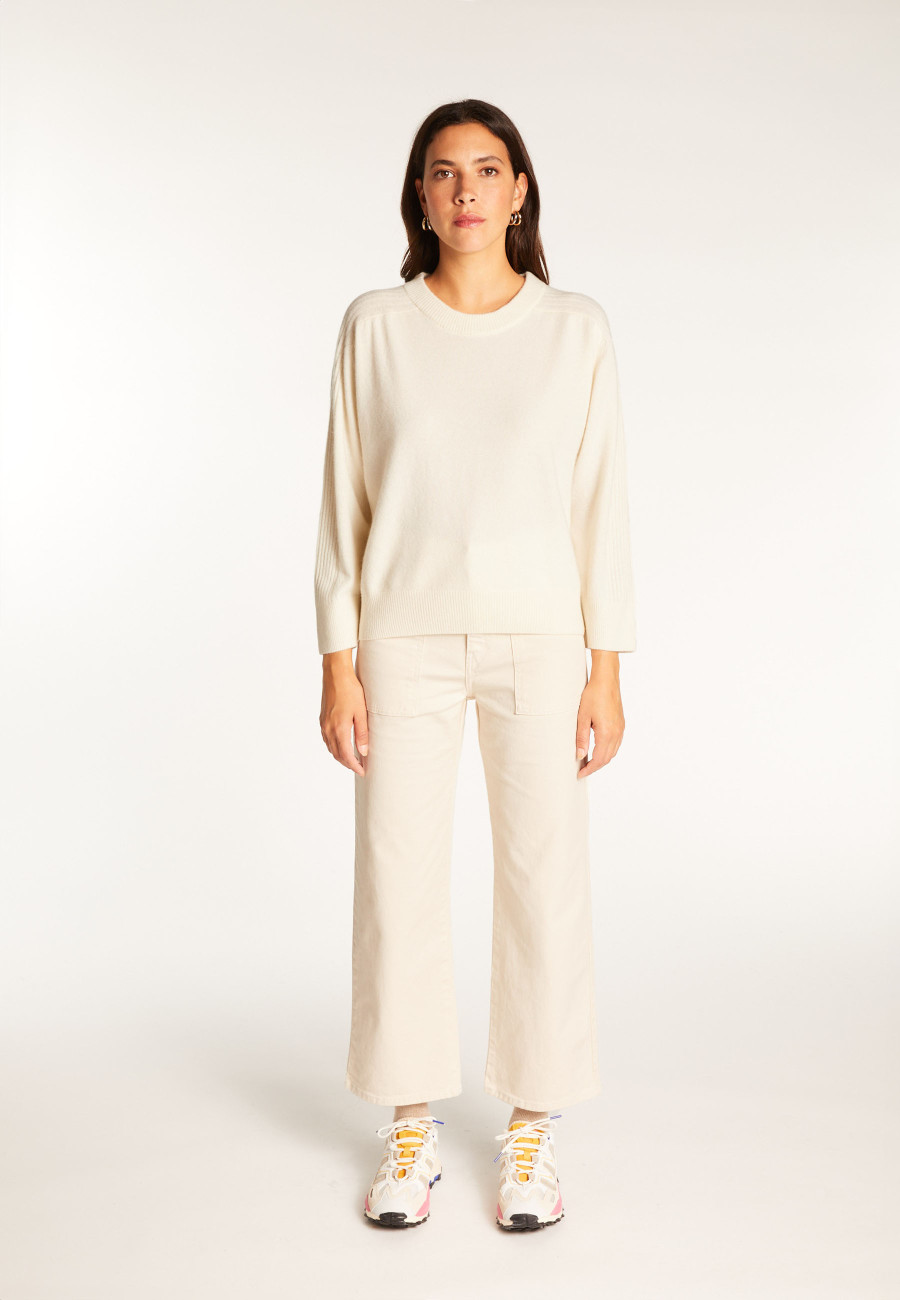 Round neck sweater in merino wool - Rosalie