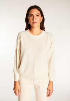 Pull col rond laine mérinos - Rosalie