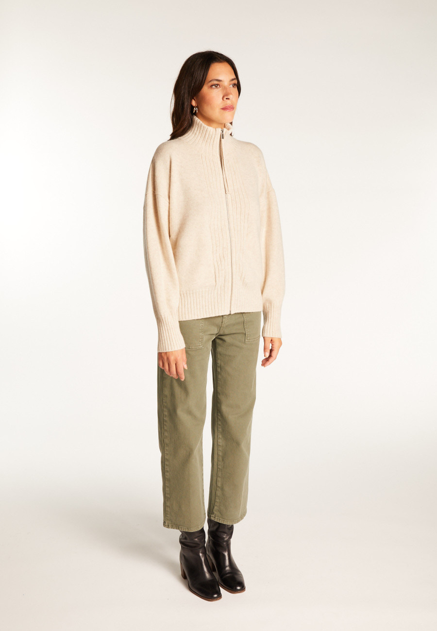 Gilet zippé en cachemire - Agnes duo
