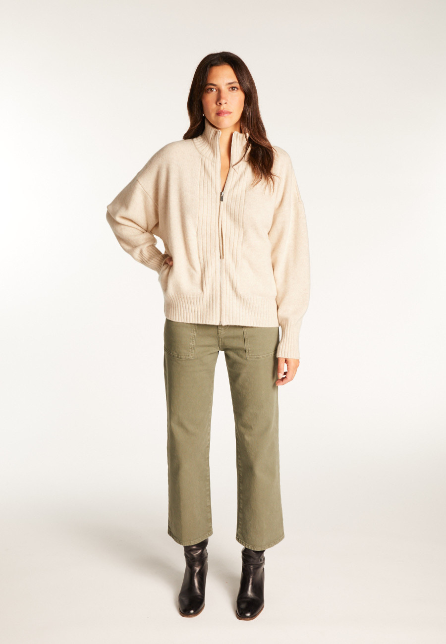 Gilet zippé en cachemire - Agnes duo