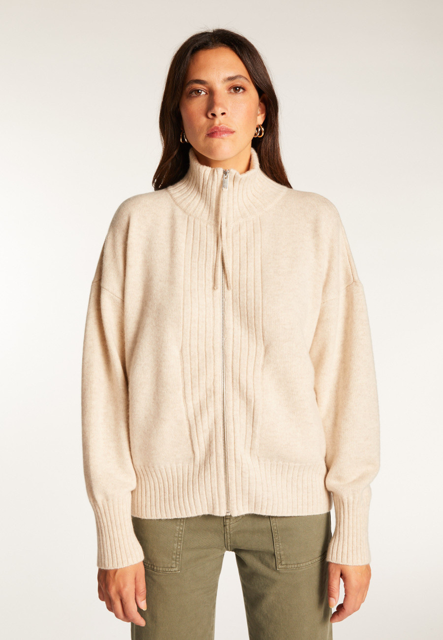 Zipped cashmere vest - Agnes duo