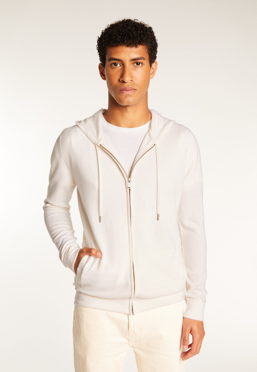 Cashmere Hooded Zip-Up Jacket - Emilien