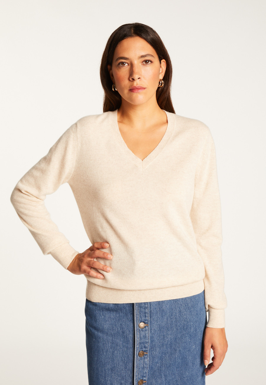 V-neck cashmere sweater - Abel