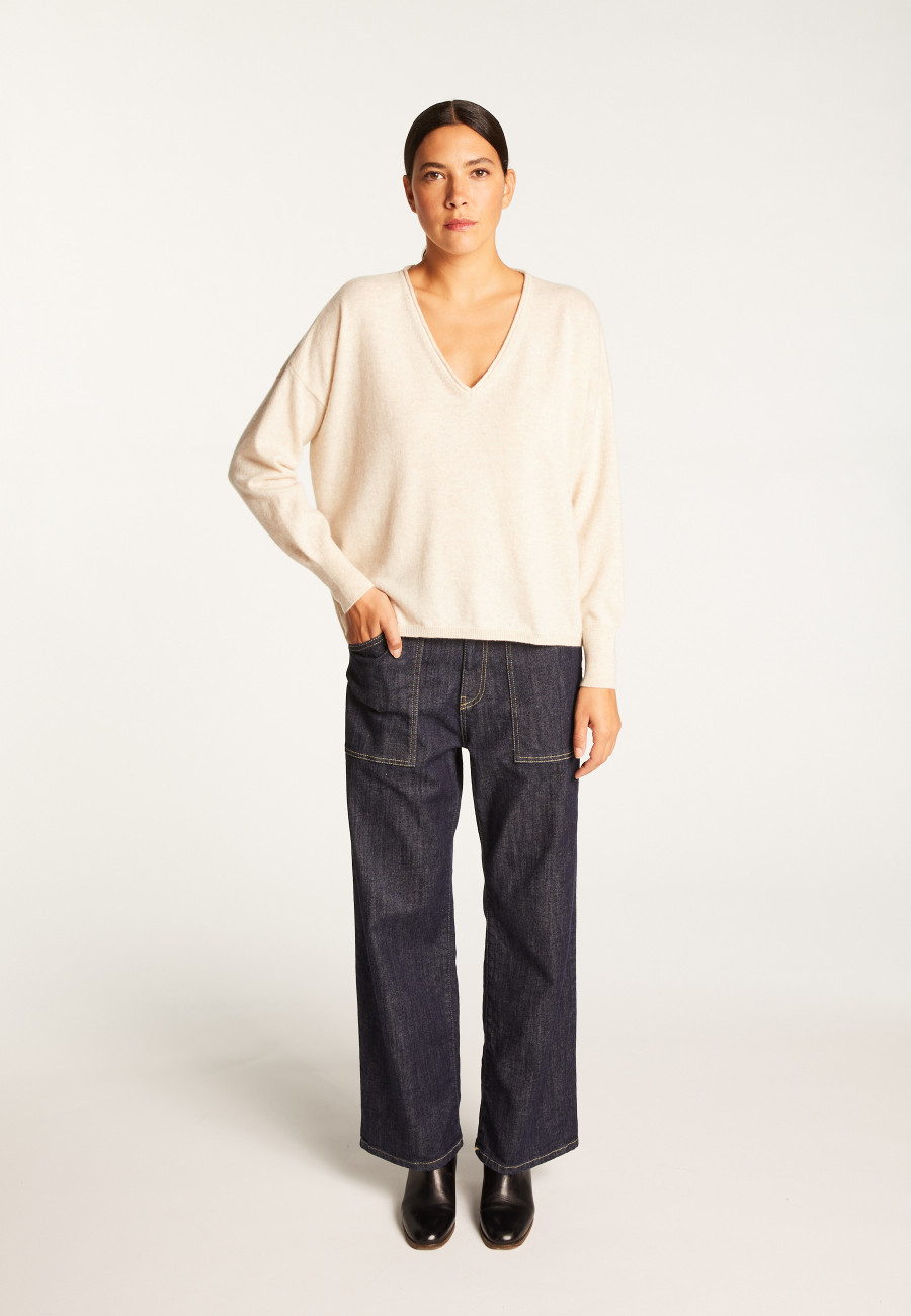 Short cashmere sweater - Alex