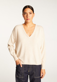 Pull court en cachemire - Alex