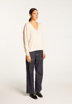 Short cashmere sweater - Alex