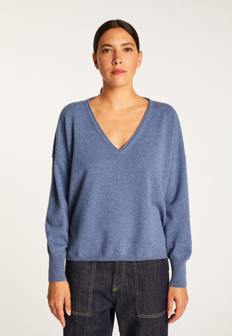 Pull court en cachemire - Alex