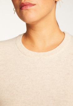 Round neck cashmere sweater - Abeline