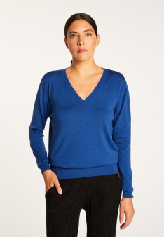 V-neck merino wool sweater - Arya