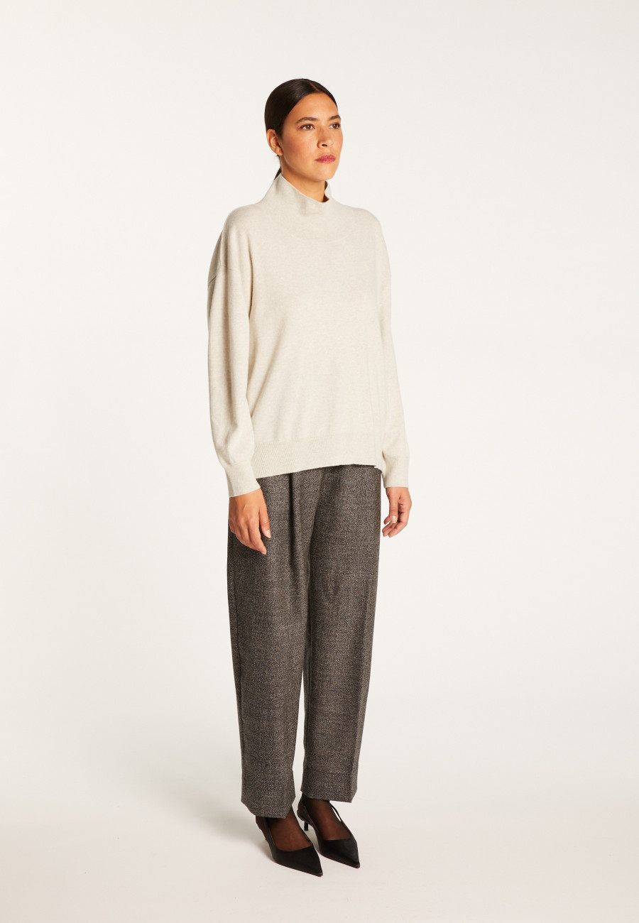 High neck cashmere sweater - Athena