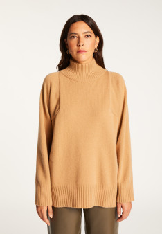 High neck cashmere sweater - Roxane