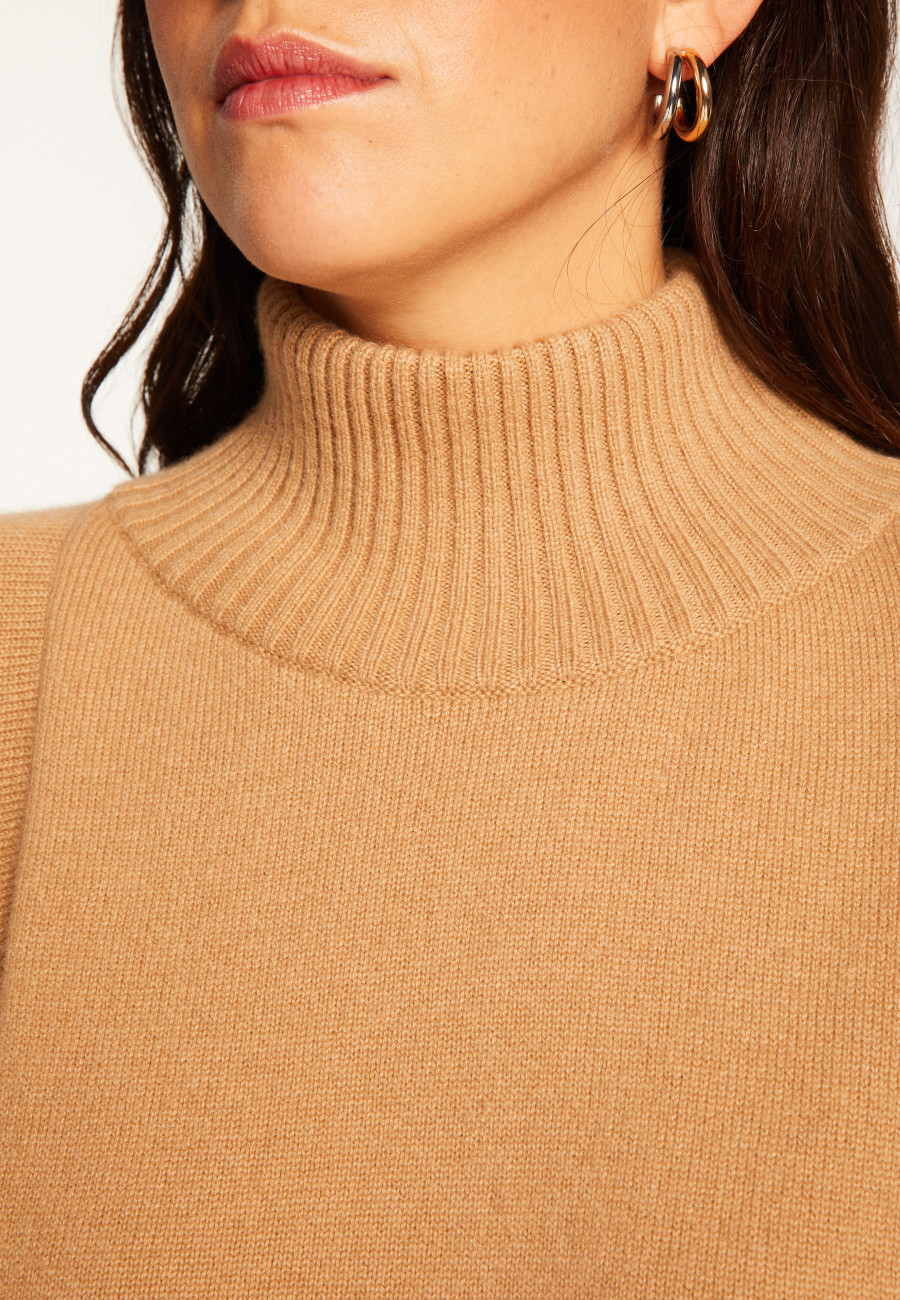 Pull col montant en cachemire - Roxane