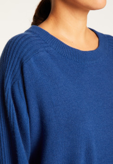 Round neck sweater in merino wool - Rosalie