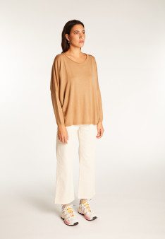 Loose-fit fine merino wool sweater - Azel