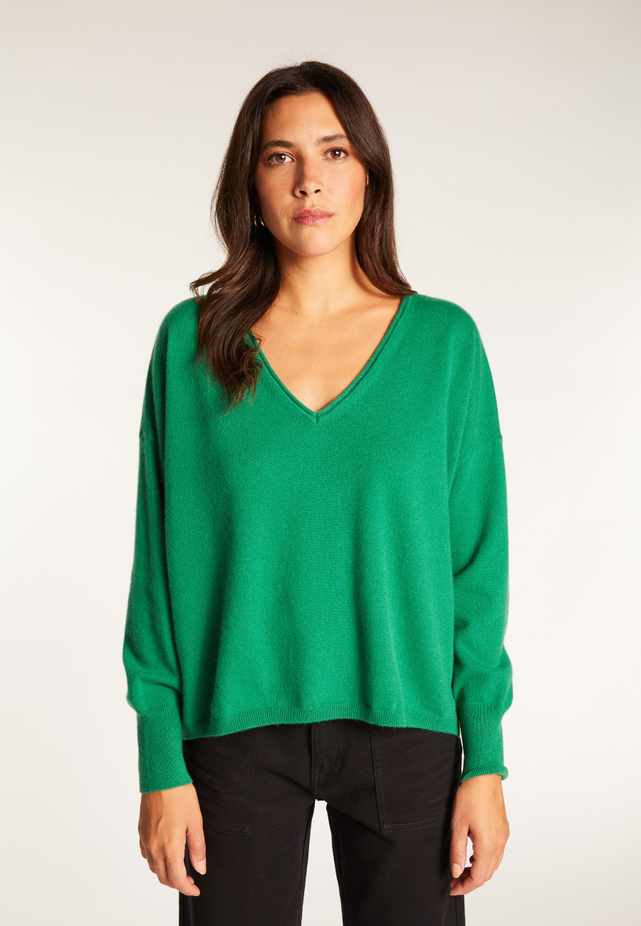 Pull court en cachemire - Alex