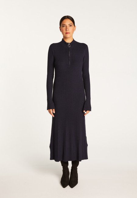 Long dress in wool blend - Renata