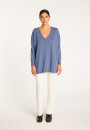 Pull col V oversize en cachemire - Apolline