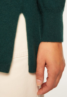 Oversized V-neck sweater in cashmere - Apolline