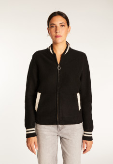 Zipped wool and cashmere jacket - Rabia