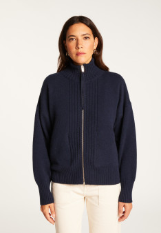 Gilet zippé en cachemire - Agnes