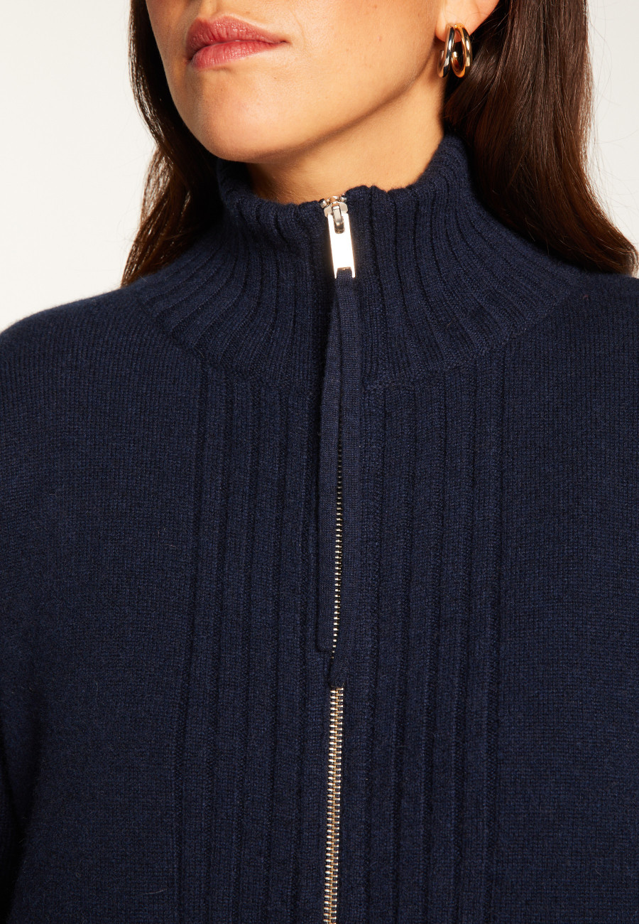 Gilet zippé en cachemire - Agnes duo