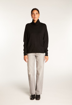 Turtleneck sweater in merino wool - Alisa