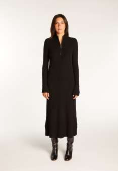 Long dress in wool blend - Renata