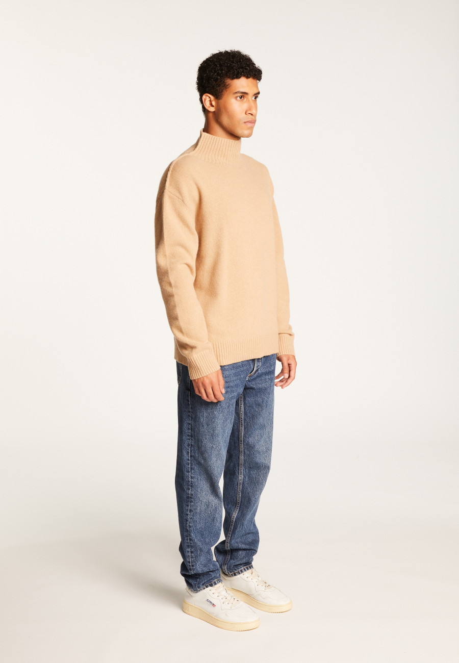 Cashmere Blend High Neck Sweater - Tiago