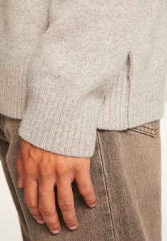 Cashmere Blend High Neck Sweater - Tiago