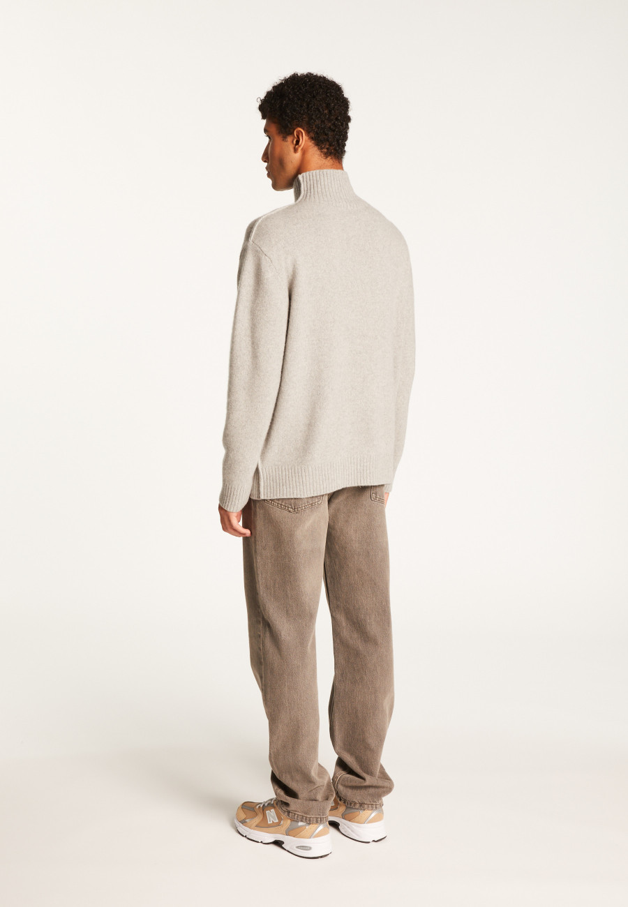 Cashmere Blend High Neck Sweater - Tiago