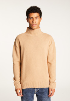 Cashmere Blend High Neck Sweater - Tiago