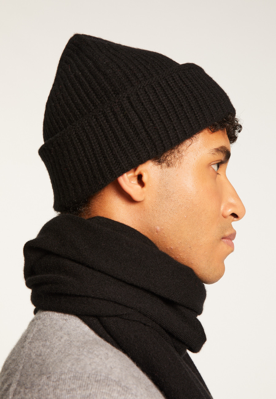 Unisex Merino Wool Beanie - Line