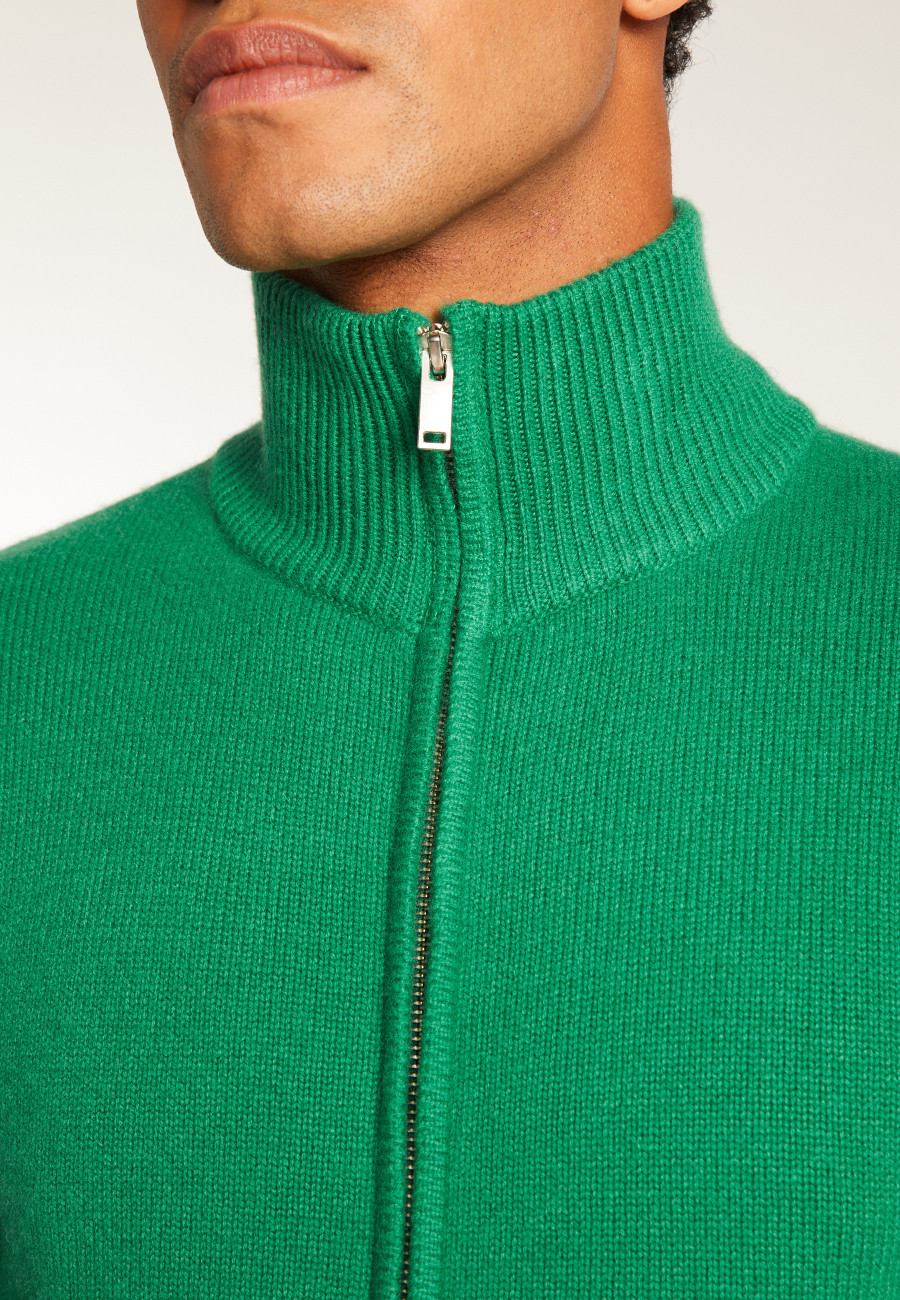 Gilet zippé en cachemire 6 fils - Elysée duo