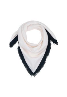 Two-tone unisex scarf in cashmere - Louisa