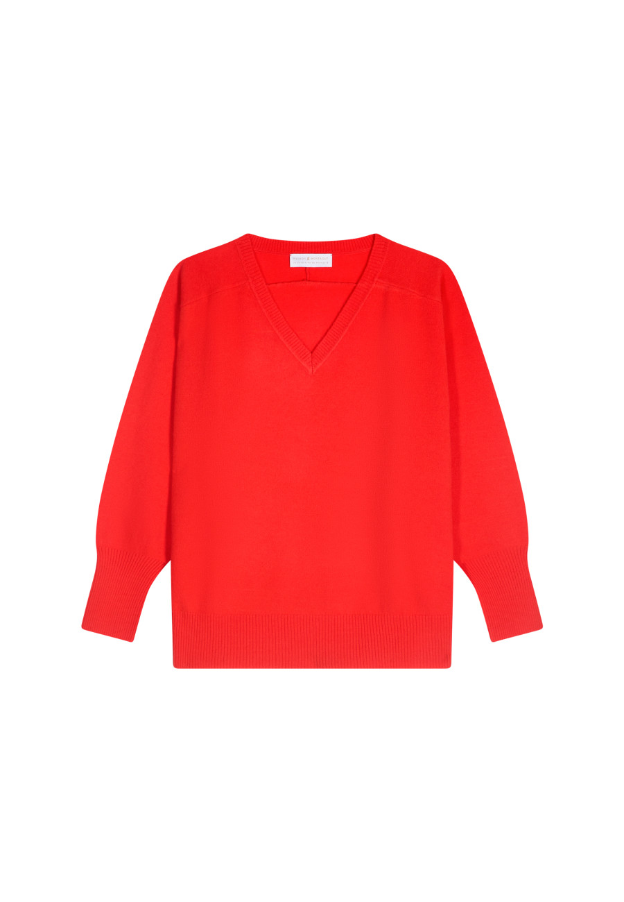 V-neck sweater in merino wool - Robine